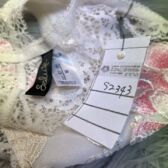 s2343♪ワコールサルート♪難少し♪中古♪奥様使用♪大人ホワイトくすみ♪Tバックショーツ♪M