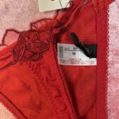 s2331♪ワコールサルート♪難少し♪中古♪お姉様使用♪大人情熱レッド♪Tバックショーツ♪M