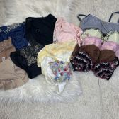 010【オークション】ブランド多数♪全部入ります♪品質さまざまな♪全部中古♪女性用パンティー.ブラ♪サイズいろいろ♪まとめ売り
